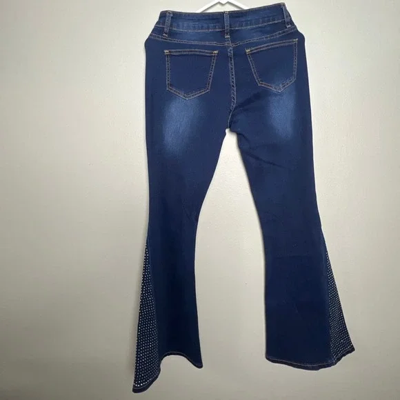 BAMBOO FLARE JEANS super soft  FLARE size 7 - Picture 2 of 13